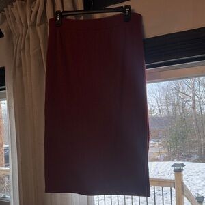 Old Navy Deep Red Pencil Skirt